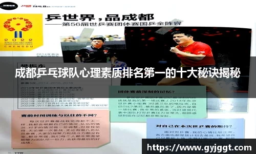 成都乒乓球队心理素质排名第一的十大秘诀揭秘